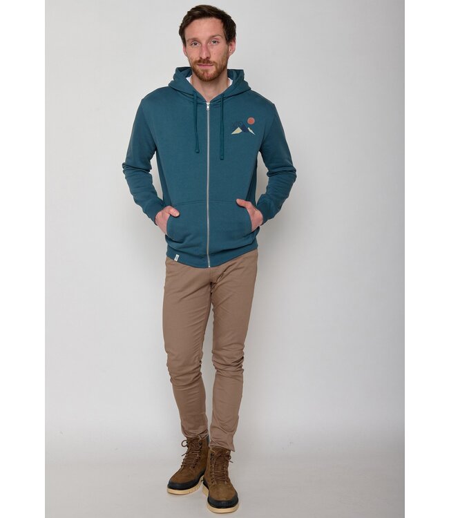 GREENBOMB •• Sweatvest Bike Climb Revel | Blue Stone