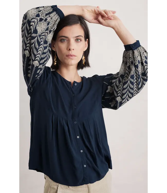 SEASALT CORNWALL •• Blouse High Woods | ice flower Maritime