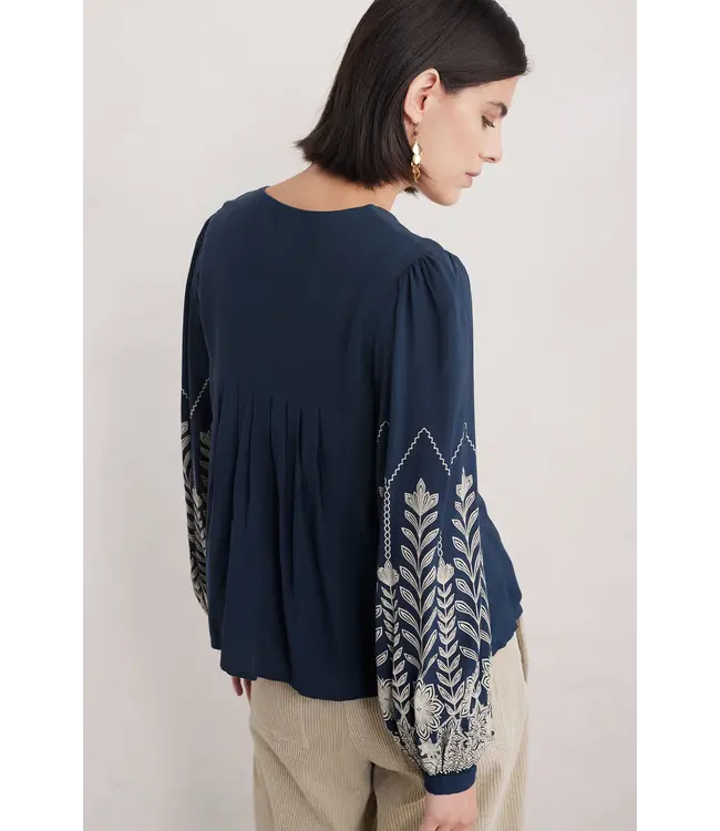 SEASALT CORNWALL •• Blouse High Woods | ice flower Maritime