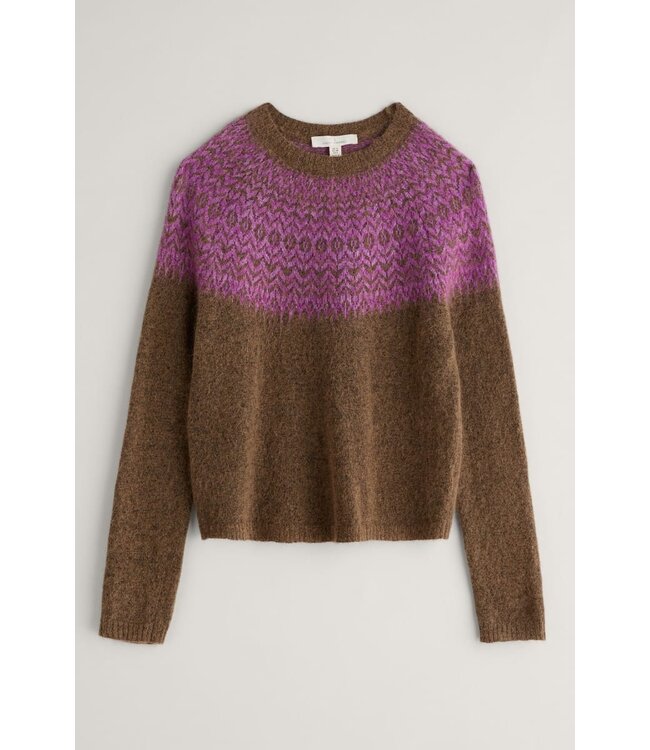 SEASALT CORNWALL •• Trui Spruce Frost Mohair Hellebore | Wild Orchid