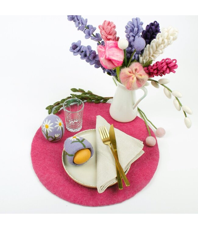 SJAAL MET VERHAAL  •• Onderzetter 40 cm Fuchsia