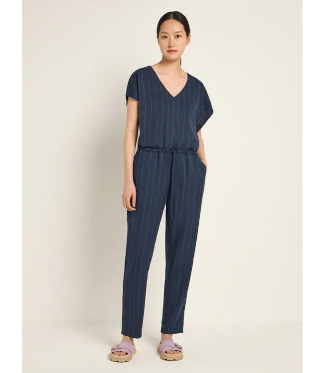 LANIUS •• Jumpsuit met krijtstreep