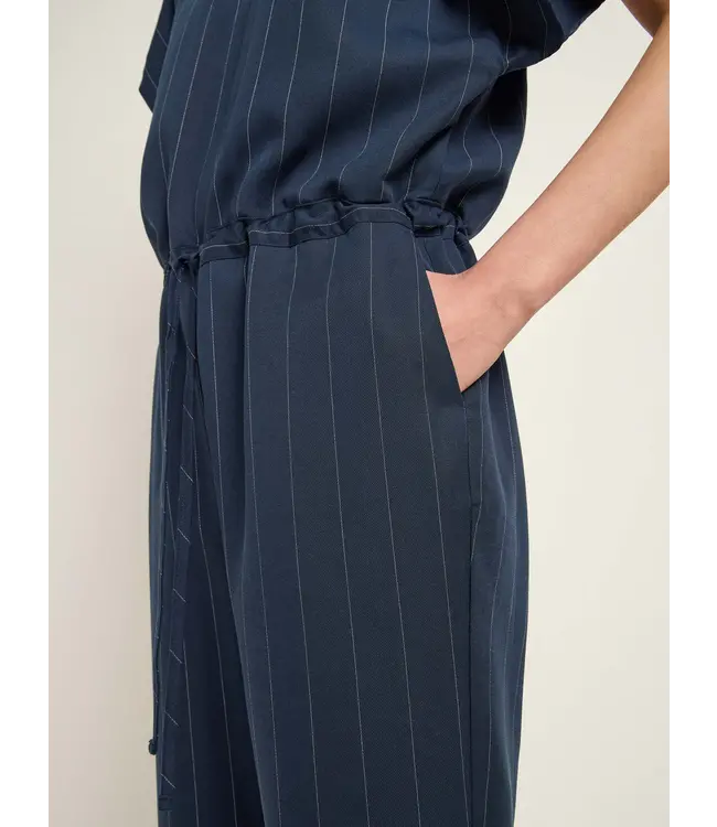 LANIUS •• Jumpsuit met krijtstreep