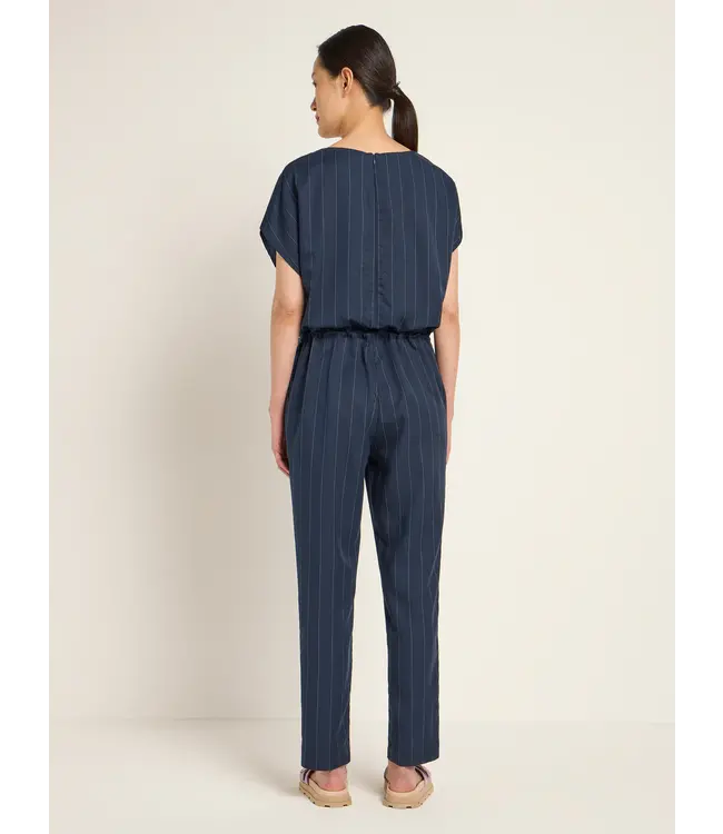LANIUS •• Jumpsuit met krijtstreep