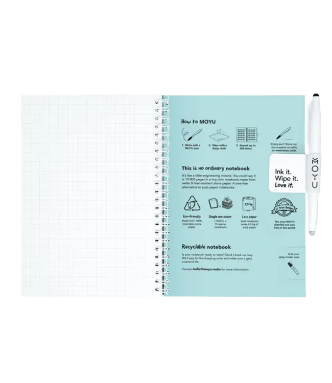 MOYU •• Uitwisbaar Notitieboek | Misty Mountain ~ A5 Hardcover