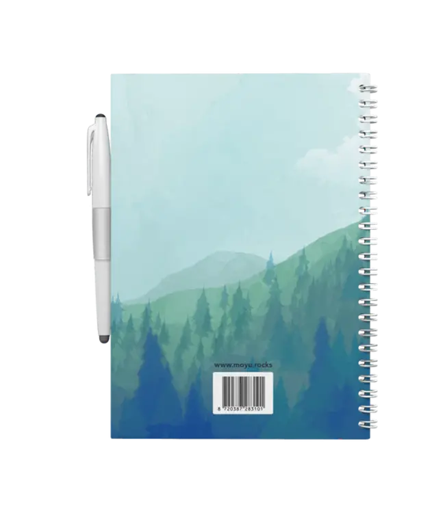 MOYU •• Uitwisbaar Notitieboek | Misty Mountain ~ A5 Hardcover