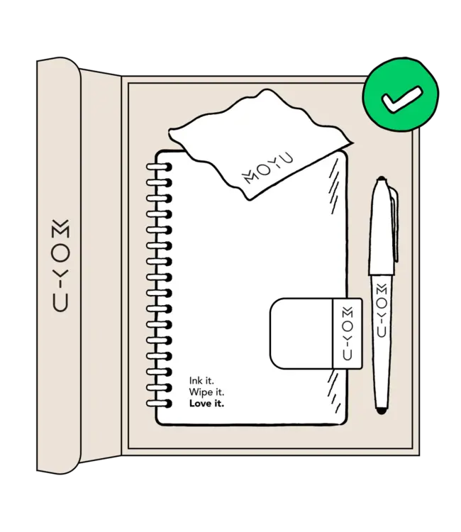 MOYU •• Uitwisbaar Notitieboek | Misty Mountain ~ A5 Hardcover