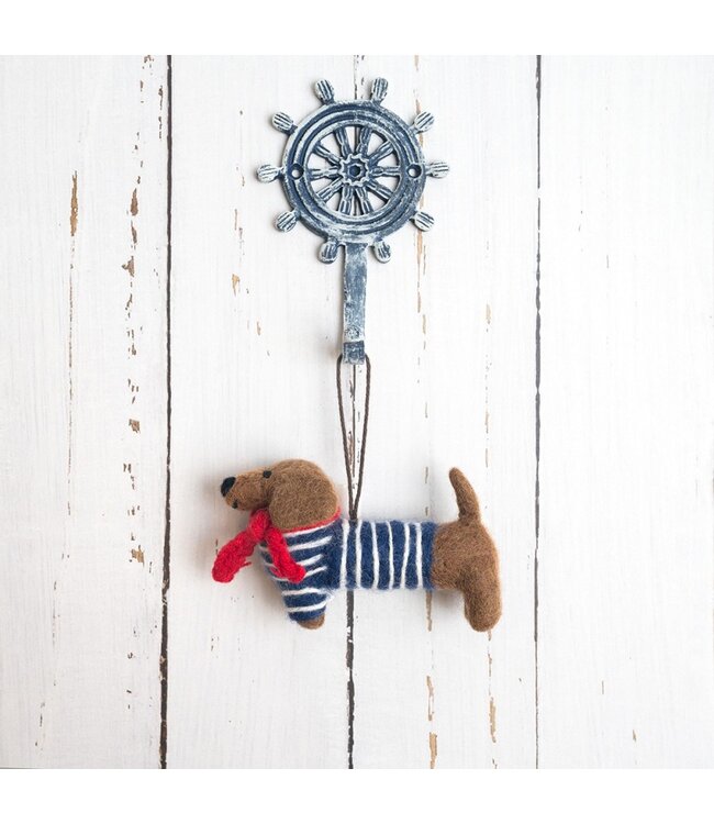 SJAAL MET VERHAAL  •• Hanger Teckel Nautisch Matroos