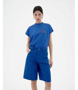 THINKING MU •• Sol Type Volta Tee | Indigo