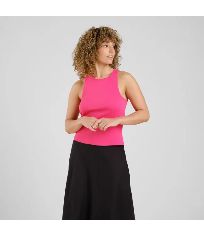 DEDICATED. •• Rib Top Valdermarsvik | Raspberry Pink