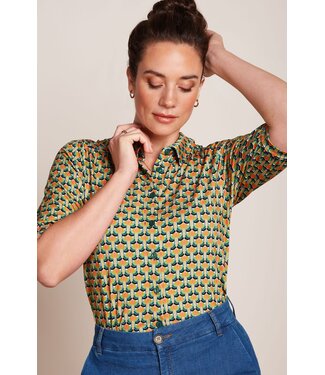 KING LOUIE •• Carina Blouse Nova | Shell Orange