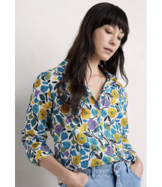 SEASALT CORNWALL •• Larissa Shirt | Zennor Blooms Chalk