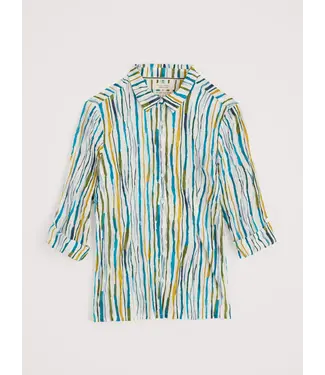 SEASALT CORNWALL •• Larissa Shirt | Painterly Stripe Chalk