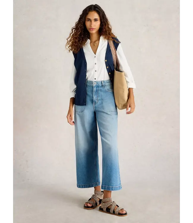 WHITE STUFF •• Naria Linen Blend | Dark Navy