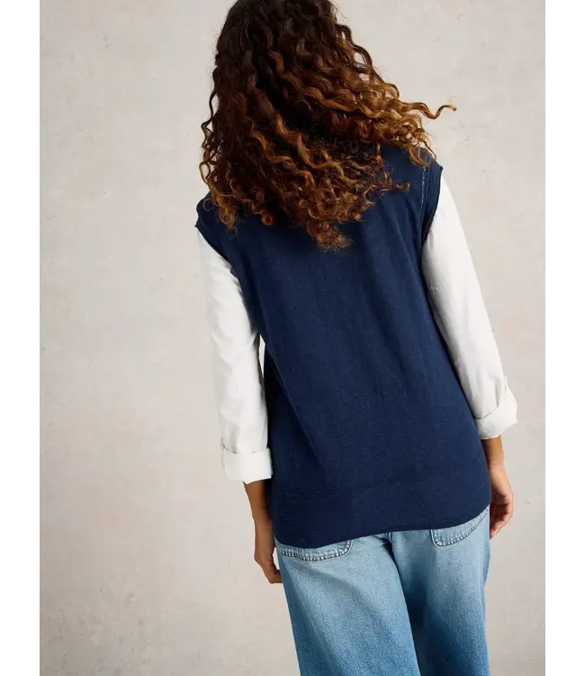 WHITE STUFF •• Naria Linen Blend | Dark Navy