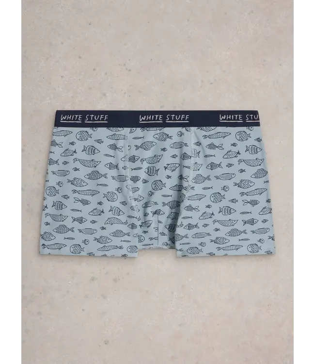 WHITE STUFF •• 2-pack Boxers  | Navy Multi | Plain Print