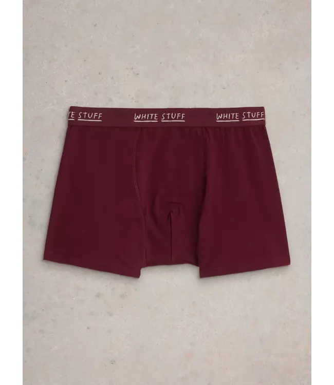 WHITE STUFF •• 2-pack Boxers  | Plum Multi | Plain Print