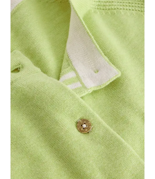 WHITE STUFF •• Lulu Crew Neck Cardi | Bright Yellow