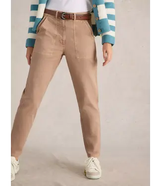 WHITE STUFF •• Twister Chino Trousers | Light Natural