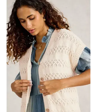 WHITE STUFF •• Vest Tessa Tank | Pale Ivory