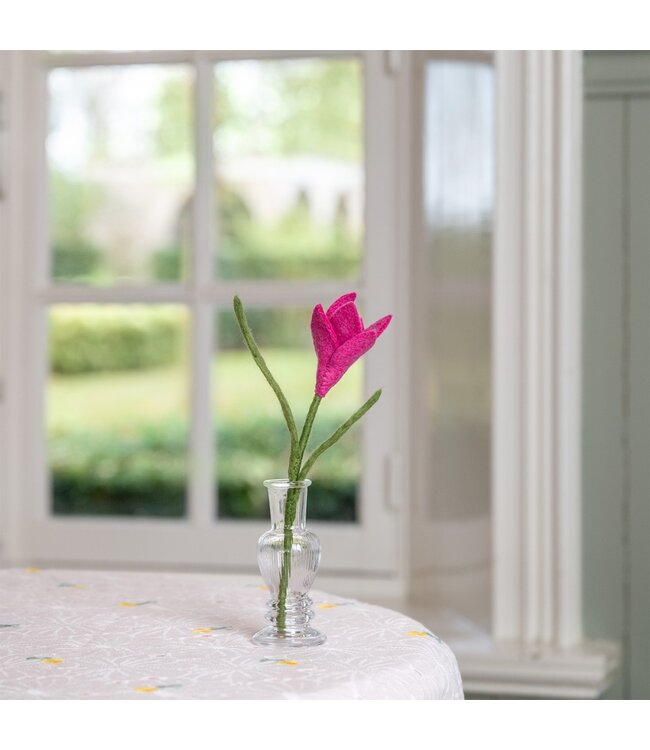 SJAAL MET VERHAAL  •• Krokus van vilt | in verschillende kleuren