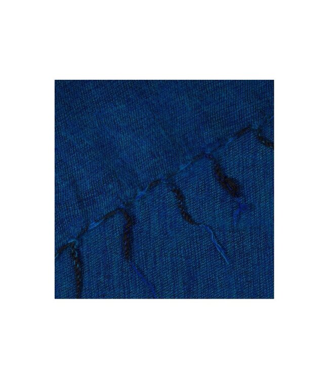 SJAAL MET VERHAAL  •• Plaid  Aquablauw | katoen & acryl