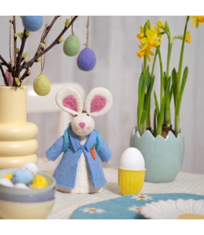 SJAAL MET VERHAAL  •• Eiwarmer Haas met Rugzak | Pastel