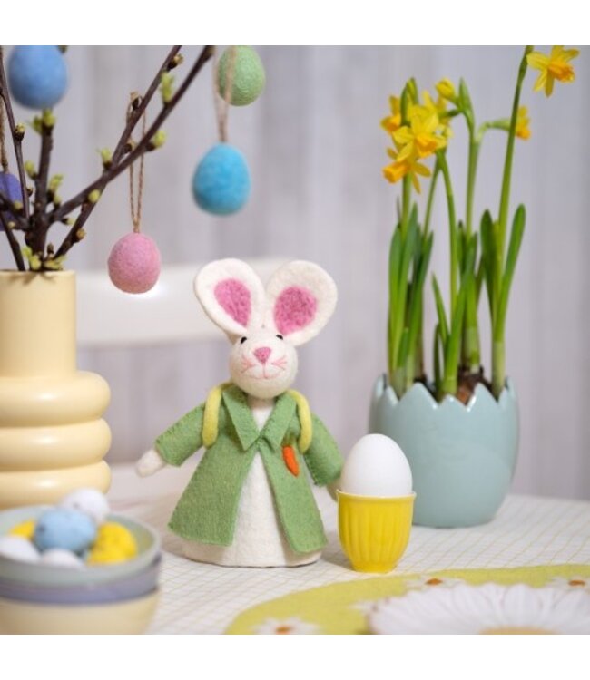 SJAAL MET VERHAAL  •• Eiwarmer Haas met Rugzak | Pastel