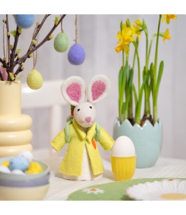 SJAAL MET VERHAAL  •• Eiwarmer Haas met Rugzak | Pastel