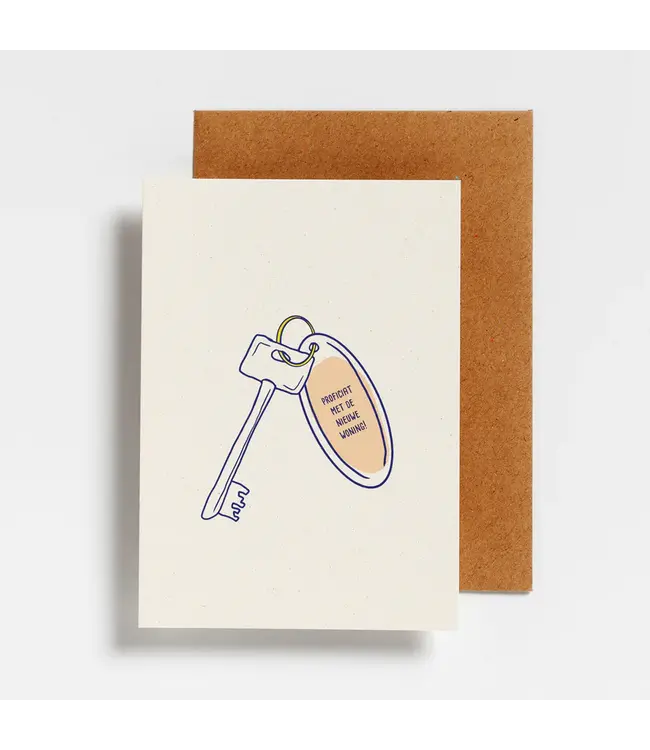 Hello August •• Postkaart | Proficiat met de nieuwe woning