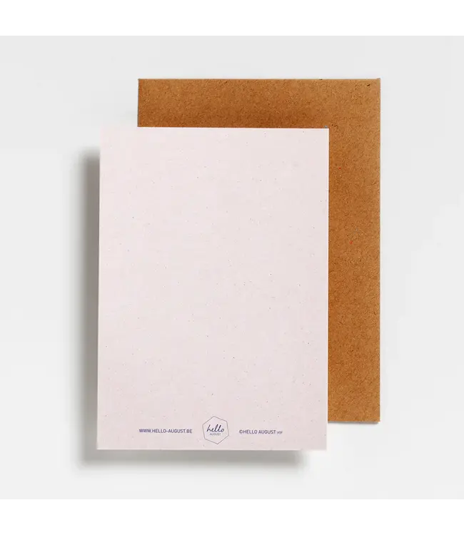 Hello August •• Postkaart | Heel veel beterschap