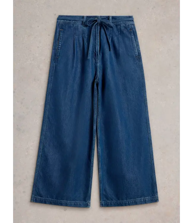 WHITE STUFF •• Sasha Jeans met wijde pijpen | mid blue