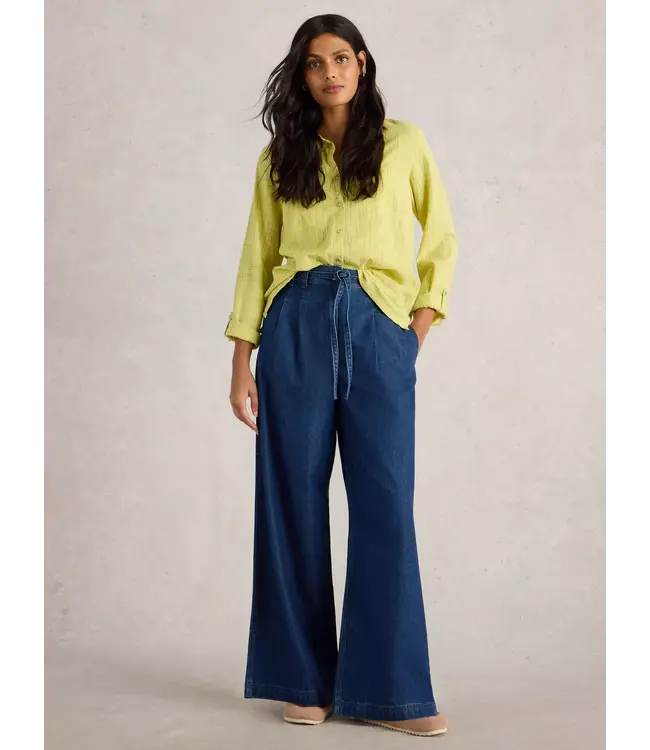 WHITE STUFF •• Sasha Jeans met wijde pijpen | mid blue