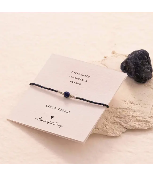 A BEAUTIFUL STORY •• Iris Card Lapis Lazuli SC Bracelet