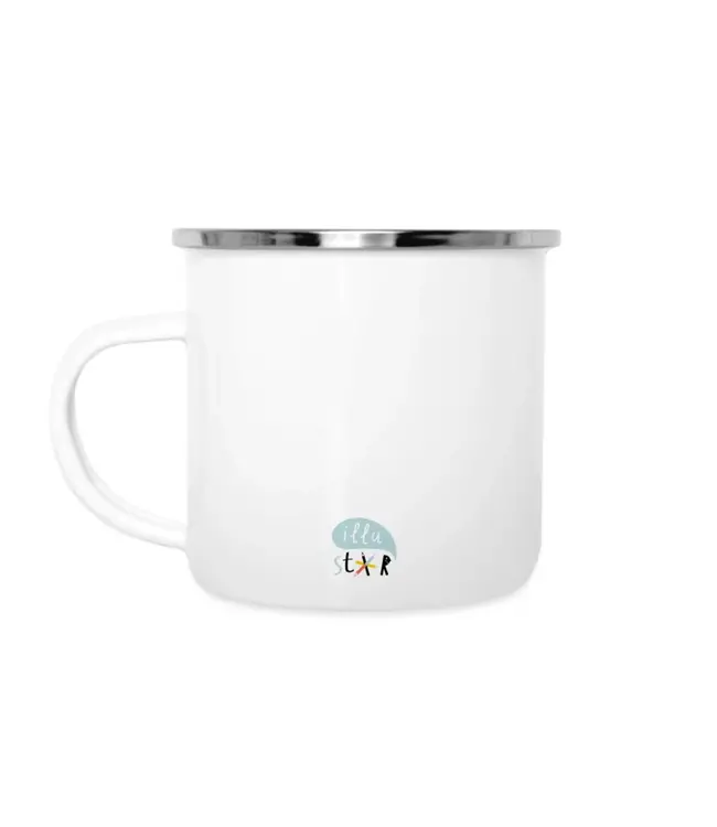 Illu-ster •• Emaille mok | Swan mum