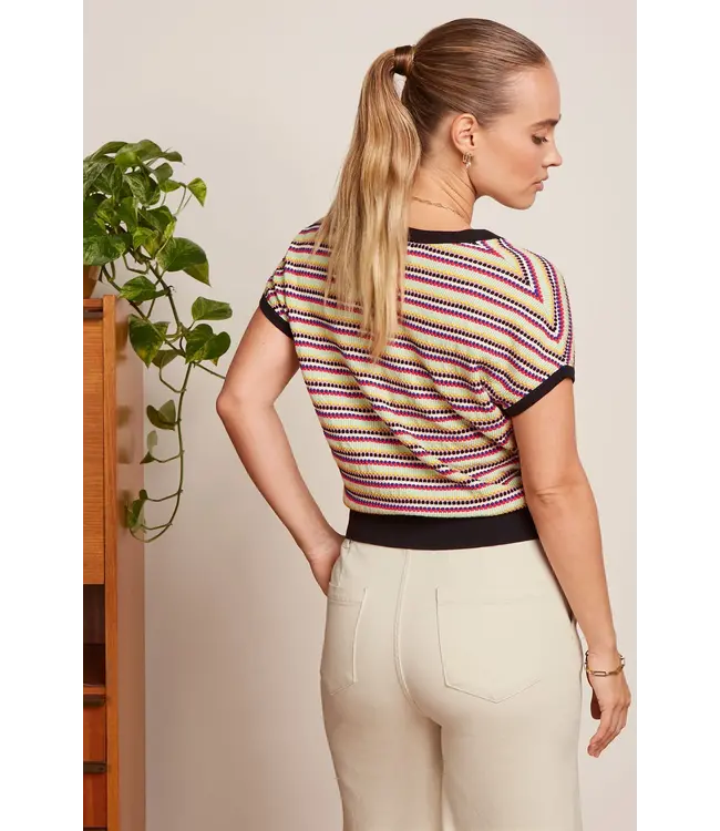 KING LOUIE •• V-Button Top Rocca