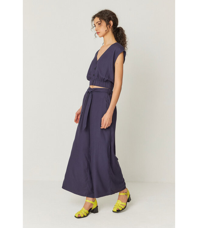 SKFK •• Dona Trouser | navy violet