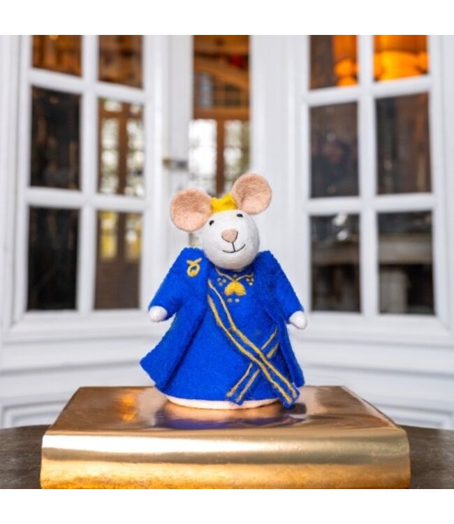 SJAAL MET VERHAAL  •• Decoratie Muis Koning en Koningin