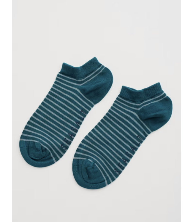 SEASALT CORNWALL •• Everyday Trainer Socks Signwriting Lake