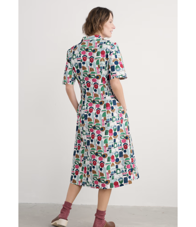 SEASALT CORNWALL •• Wild Liquorice Shirt Dress in GOTS-Certified Organic Cotton