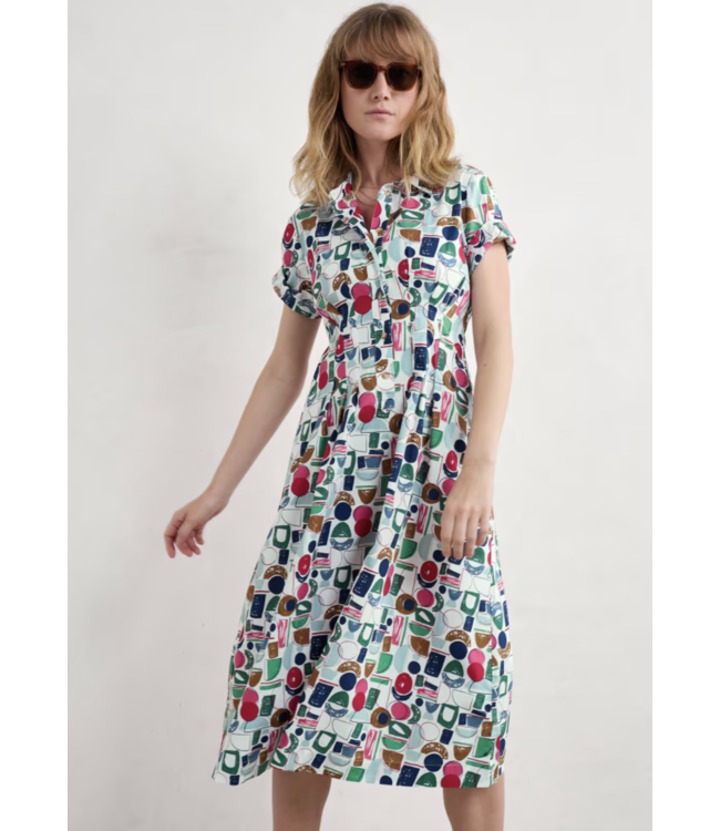 SEASALT CORNWALL •• Wild Liquorice Shirt Dress in GOTS-Certified Organic Cotton