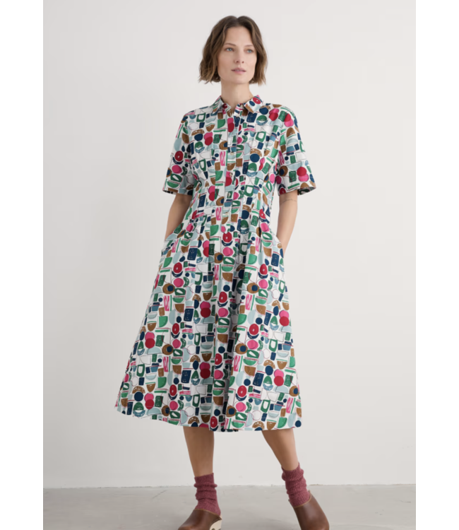 SEASALT CORNWALL •• Wild Liquorice Shirt Dress in GOTS-Certified Organic Cotton