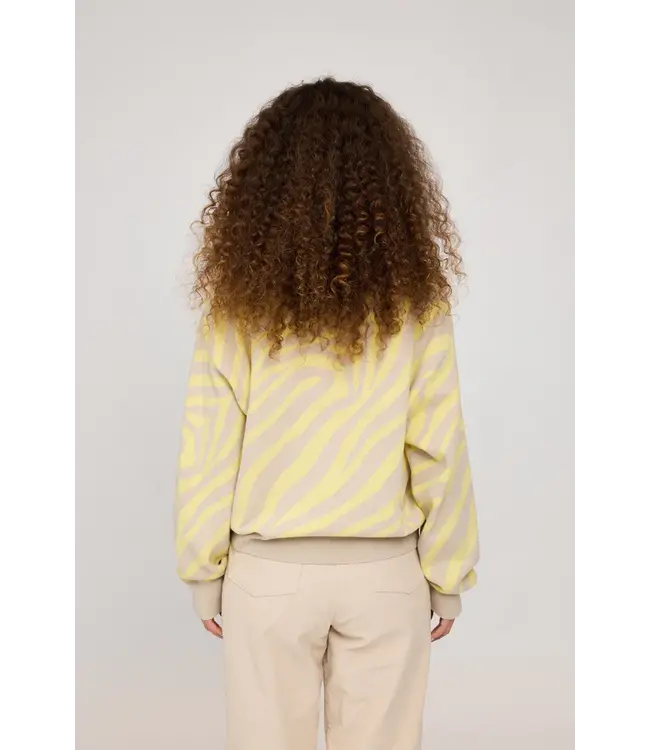 MAZINE •• Jacquard Knit Jumper | Eggshell - Vanilla