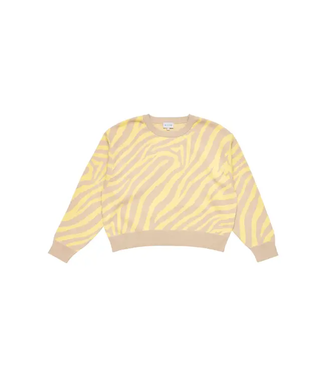 MAZINE •• Jacquard Knit Jumper | Eggshell - Vanilla