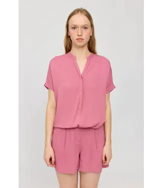 MAZINE •• V-Neck Blouse | Pink Rose
