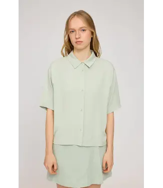 MAZINE •• Short Sleeve Shirt | Misty Jade