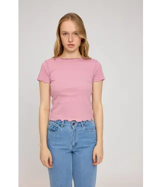 MAZINE •• Ribbed T | Powder Rose