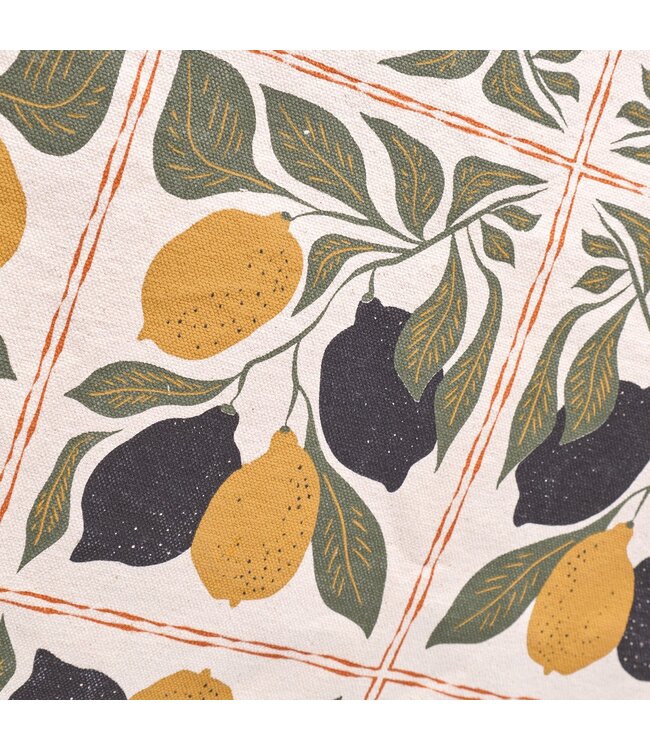 DEDICATED. •• Beach Bag Sundre Lemon Tiles | Oat White