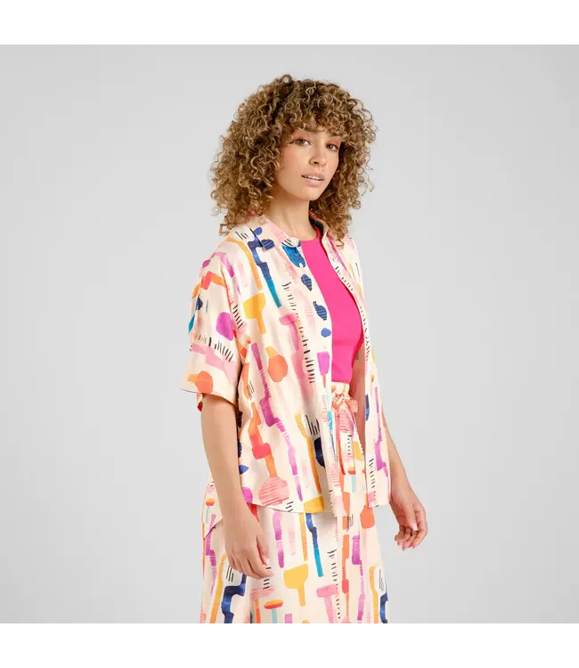 DEDICATED. •• Shirt Alsvik Summer | Abstract Multi Colors