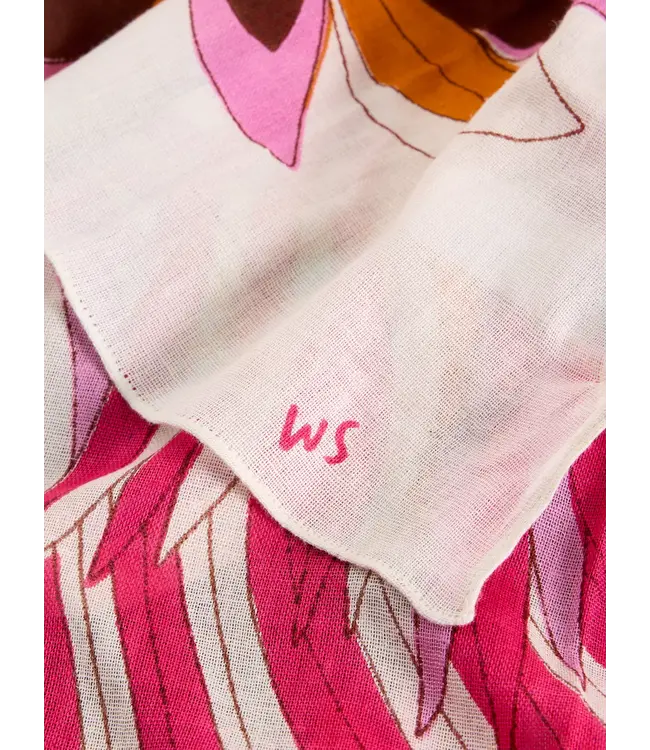 WHITE STUFF •• Sundance Bird Printed Scarf | Ivory Multi